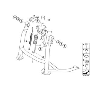 Keskiseisontatuki BMW K1200/1300GT